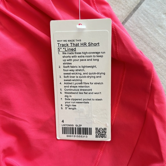 NWT Lululemon Track That High-Rise Lined Short 5" - Picture 4 of 12